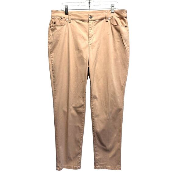 Chico's The Platinum Jegging 2.5 Pink Women Pants Large 14 - Picture 1 of 9